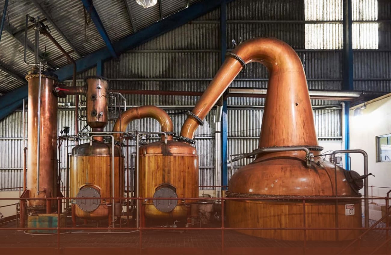 Kupferdestillerie in Panama Destillierter Rum aus Panama