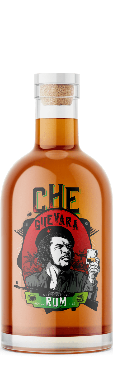 Sonderabfüllung karibischer Che guevara Rum